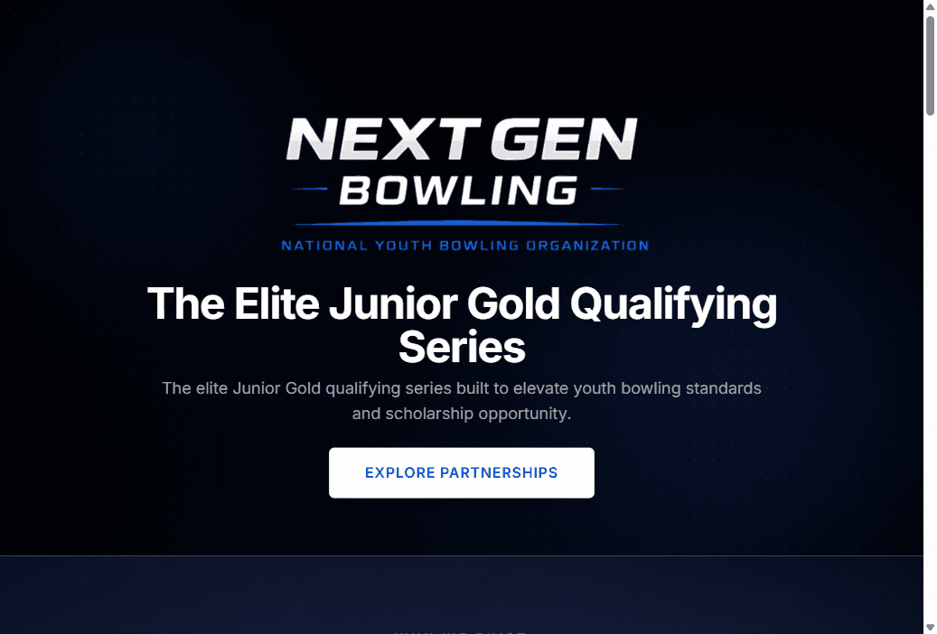 Next Gen Bowling Tour website